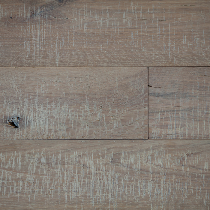 CHALK wide plank white oak textured flooring and wall cladding