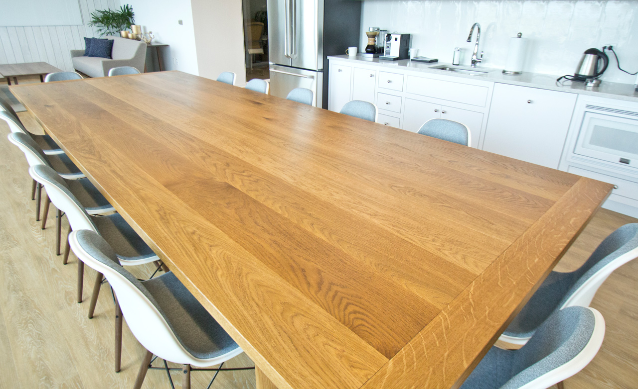 White Oak Farm Table by RSTco. at Verdis Investment Managerment