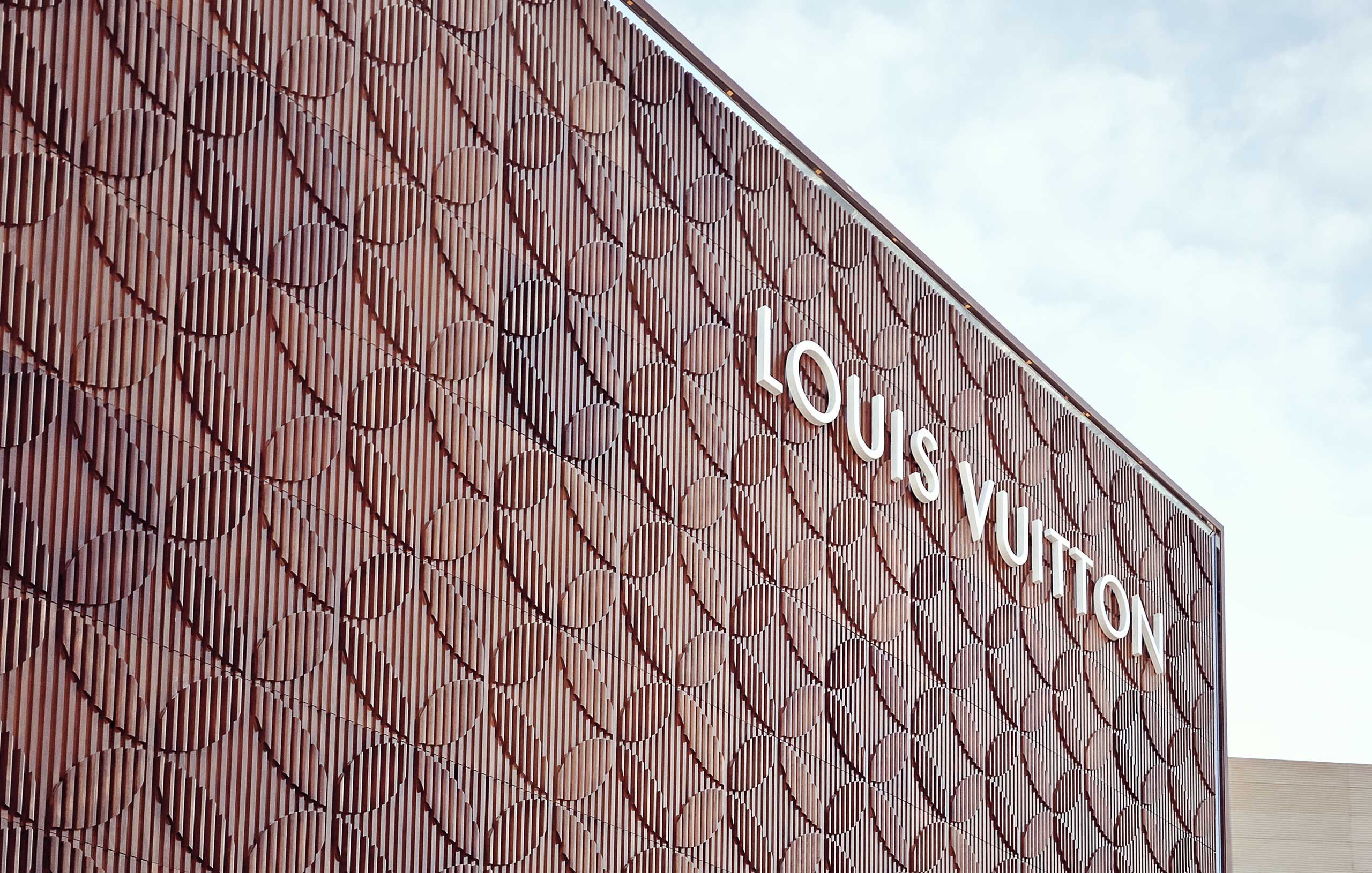 Louis Vuitton Designs - Accoya project case study - Cladding