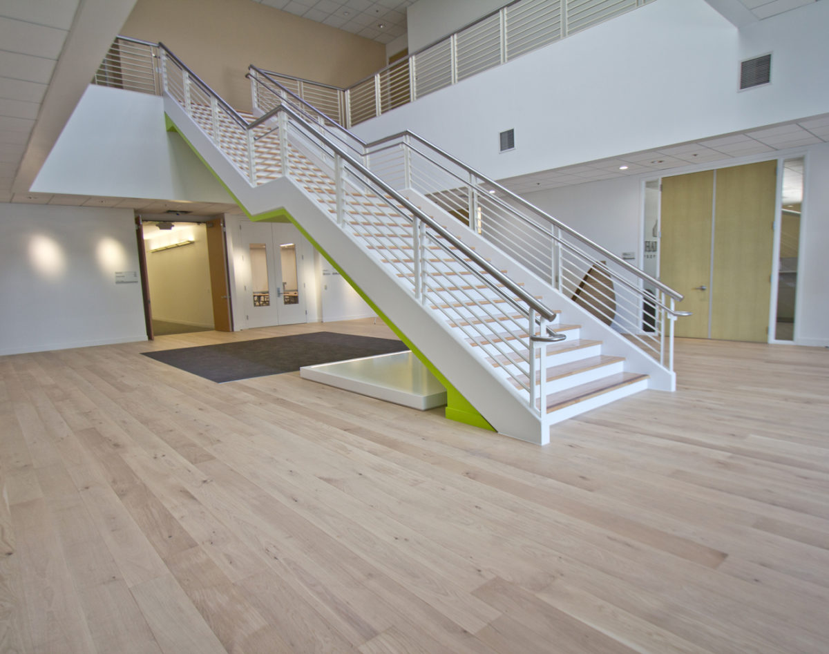 AMITY wide plank white oak flooring from the EXPATS collection