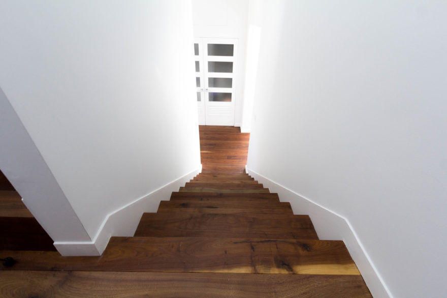 Key West Residence BRIDGEPORT black walnut flooring & stair treads