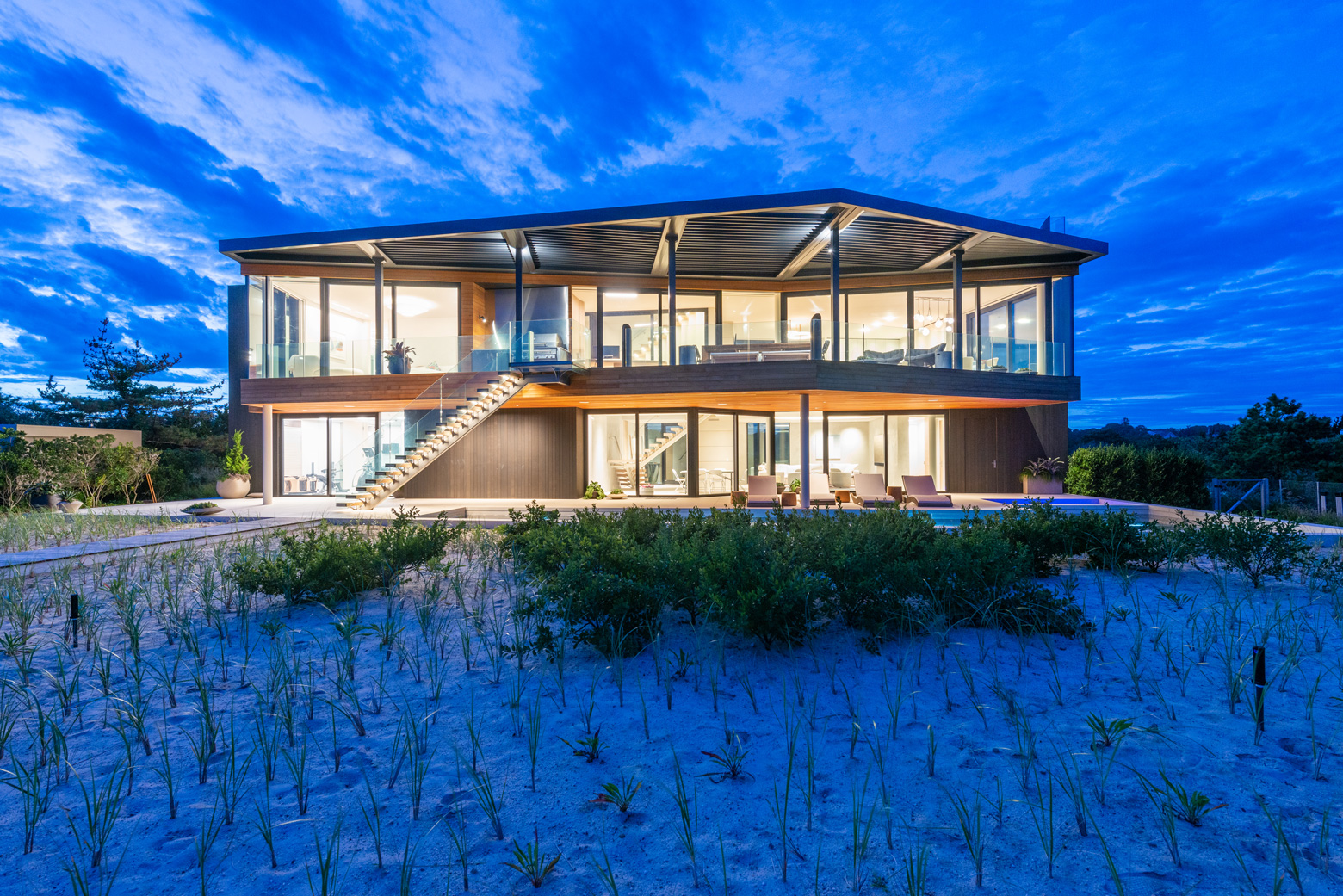 Amagansett beach house ft charred western red cedar