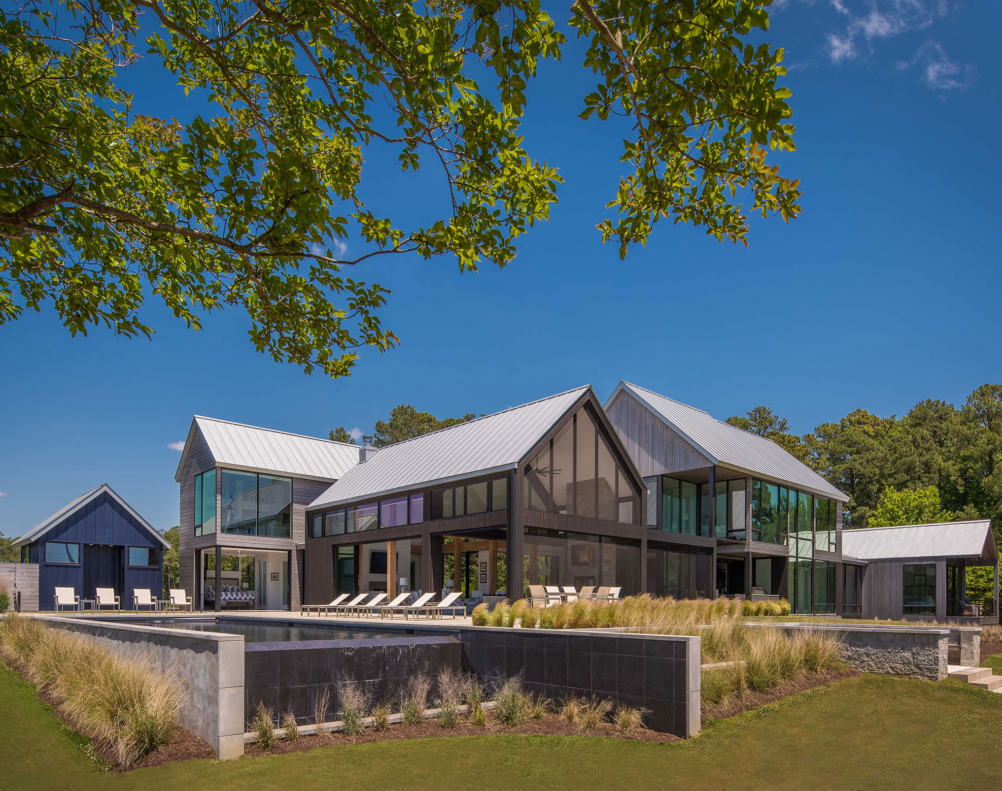 White Stone Residence featuring NIGIRI Accoya Shou Sugi Ban and MONOGATARI 2.0 Shou Sugi Ban Charred Cypress