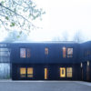 Saltonstall Foundation for the Arts featuring Custom Shou Sugi Ban Charred Cypress and MATSU Shou Sugi Ban Charred Accoya exterior siding/cladding and slats