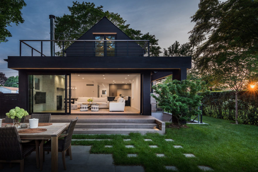 Corwith Residence featuring SVERTE Shou Sugi Ban Charred Kebony exterior siding/cladding