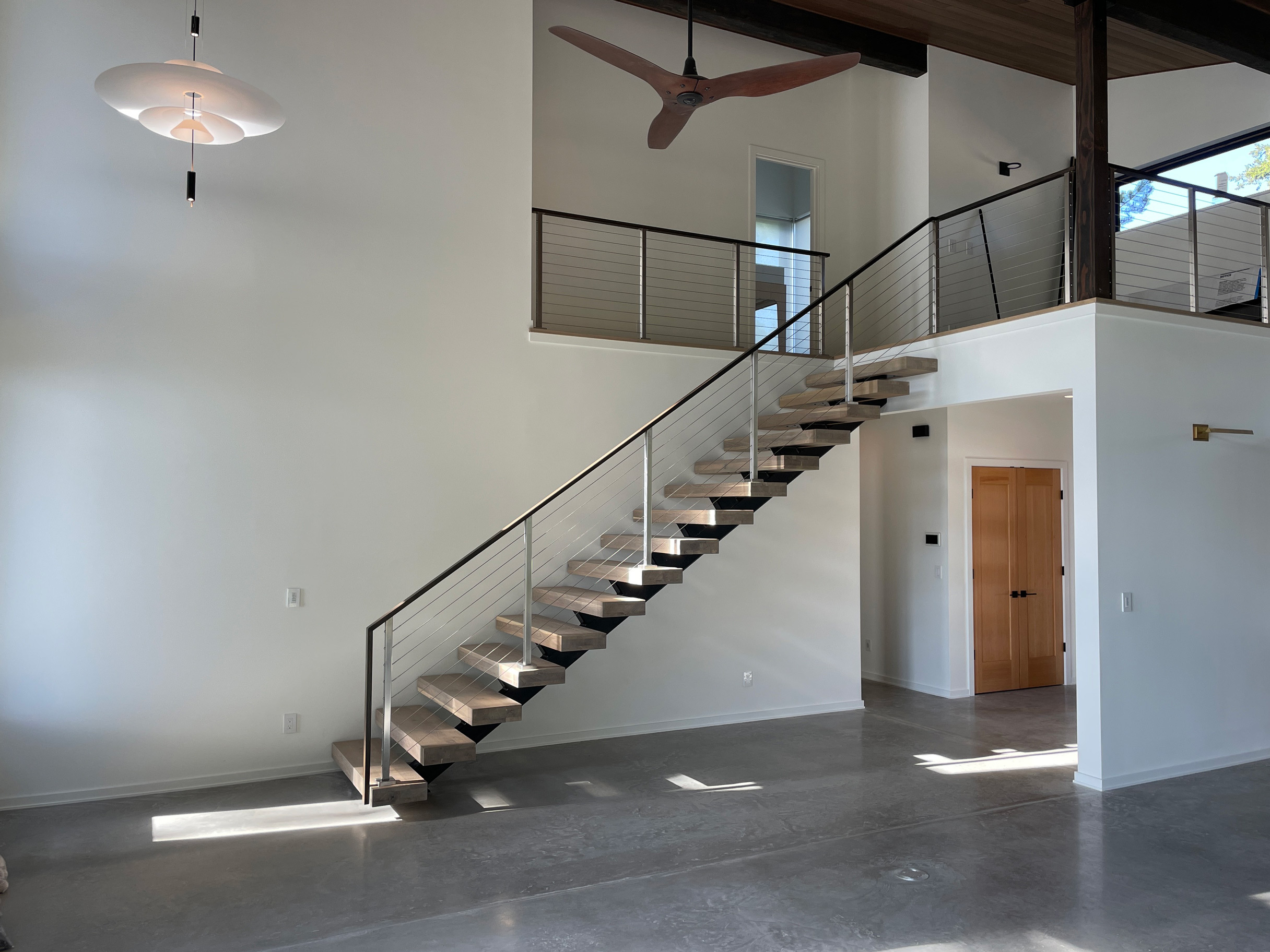 San Juan Island Residence featuring CHEERIO European White Oak Flooring and Stair Treads