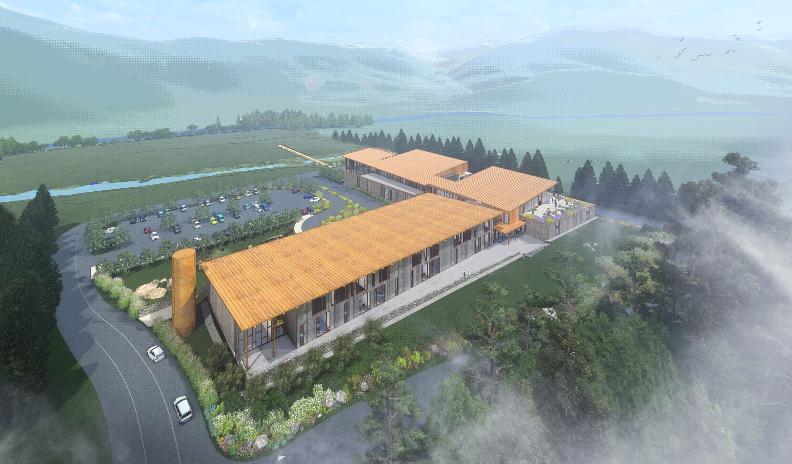 Valle-Crucis-Elementary-School-CUSTOM-Accoya aerial 2
