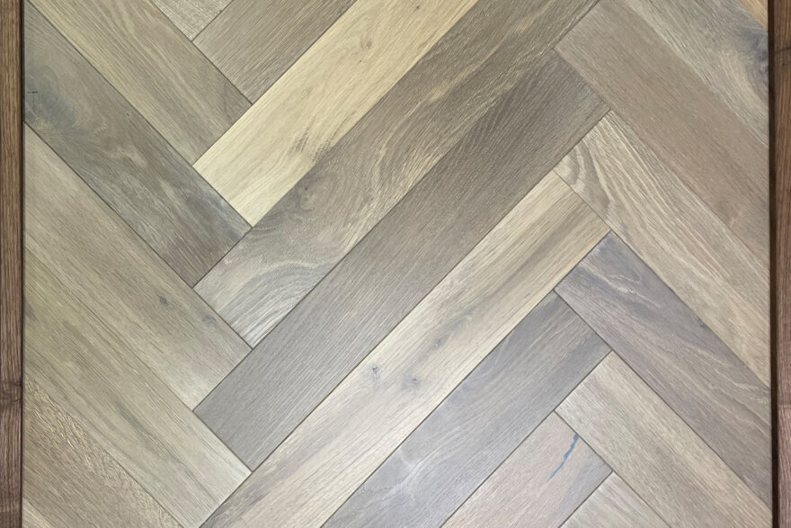 Custom Herringbone Flooring Mockup